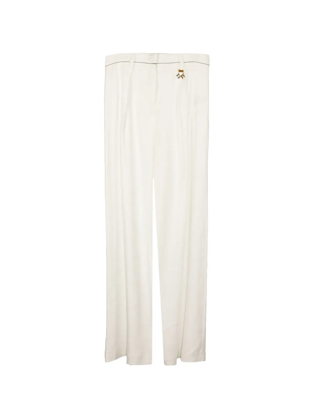 Elisabetta Franchi Kids Broek met logodetail Wit