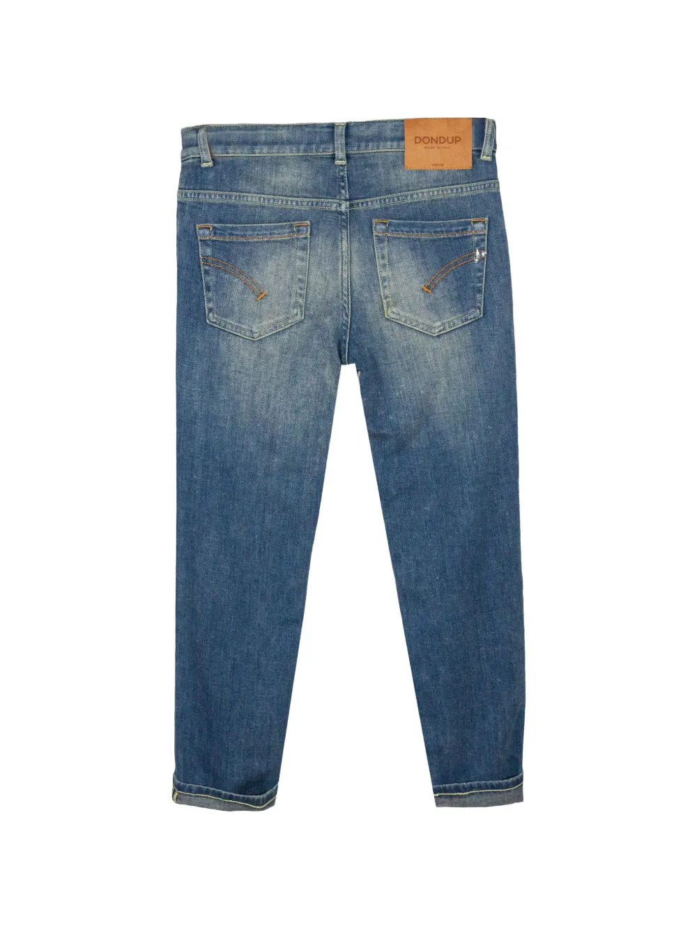  Dondup Kids Distressed Button-front Jeans - Bleu 