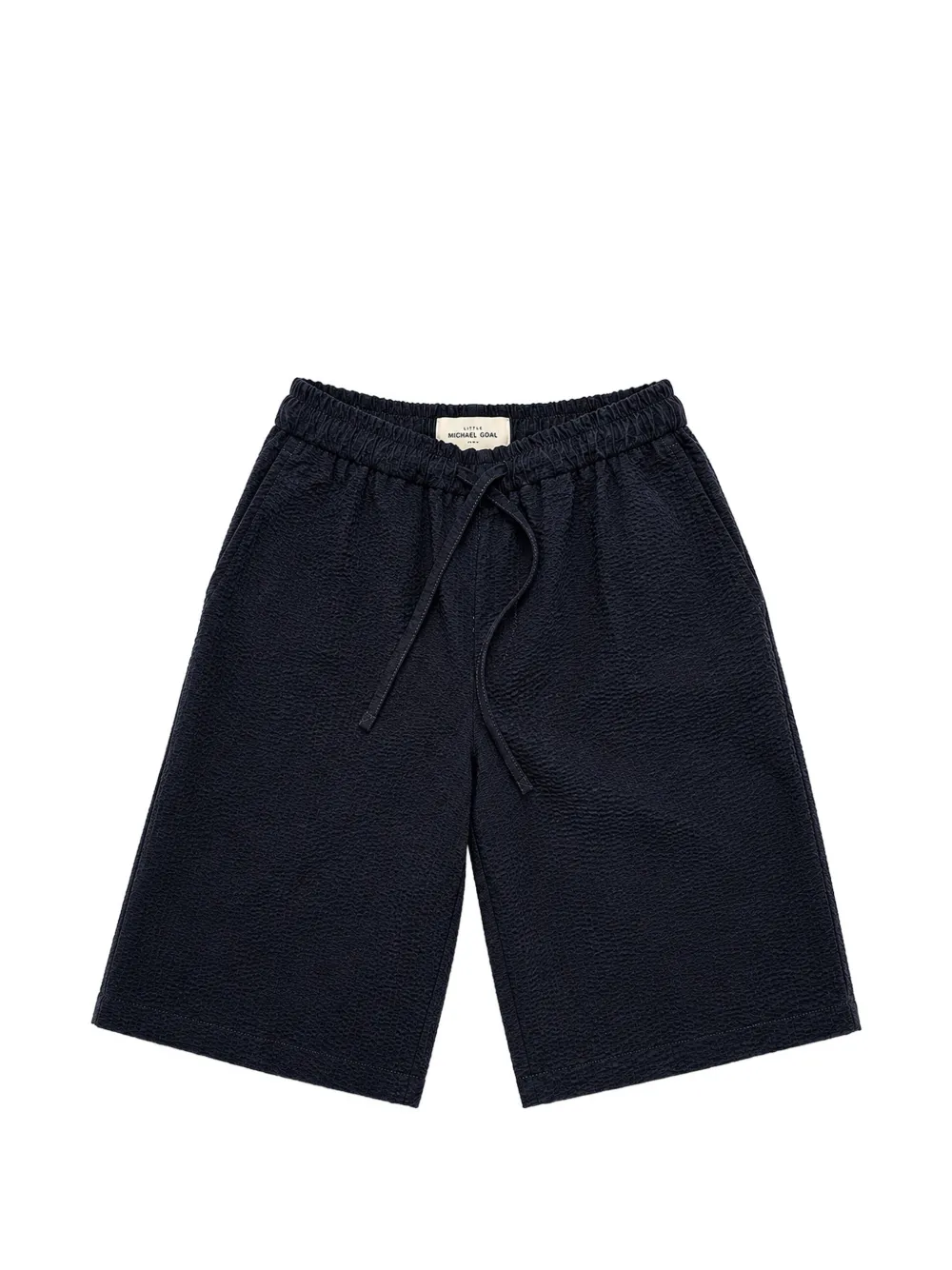 Michael Coal Kids' Seersucker Drawstring Shorts In Blue