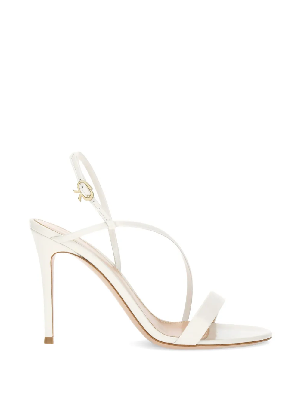 Gianvito Rossi Manhattan 95 leather sandals Wit