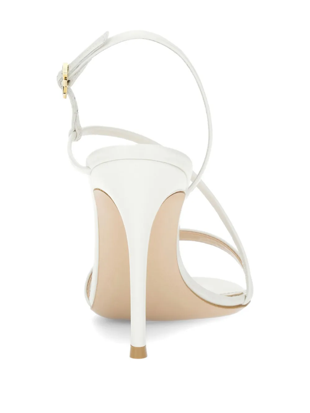 Gianvito Rossi Manhattan 95 leather sandals Wit