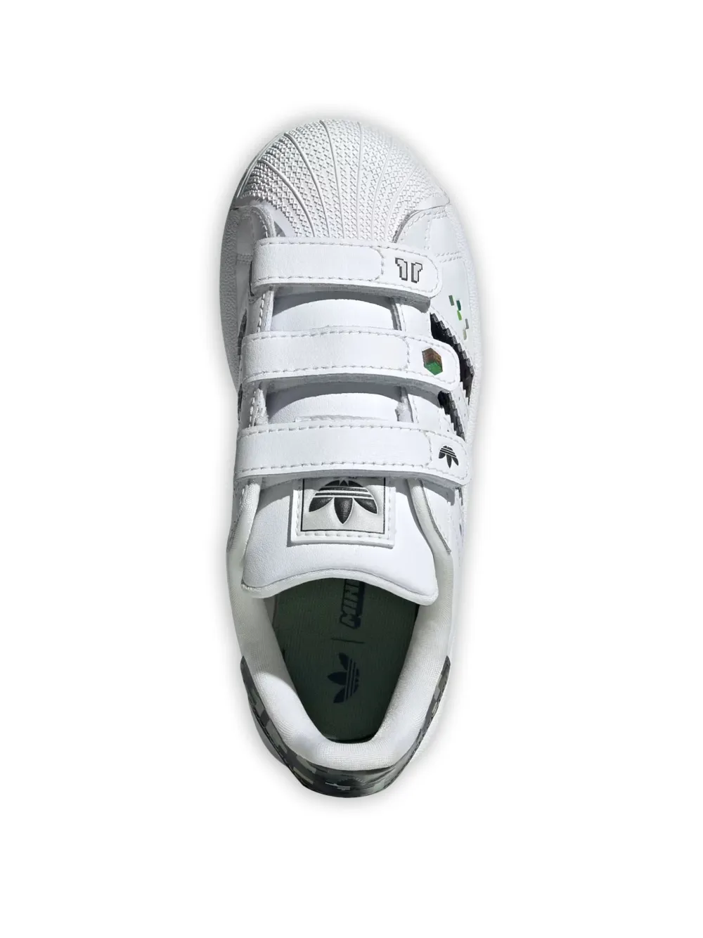 adidas Kids x Minecraft Superstar II sneakers Wit