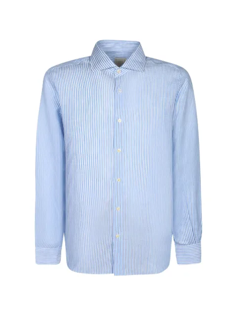 120% Lino camisa a rayas verticales
