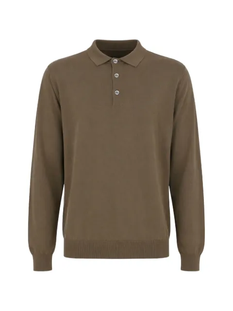 Drumohr long-sleeve knitted polo shirt