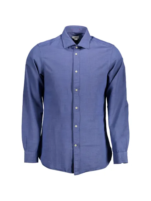 U.S. POLO ASSN. spread-collar buttoned-cuff shirt