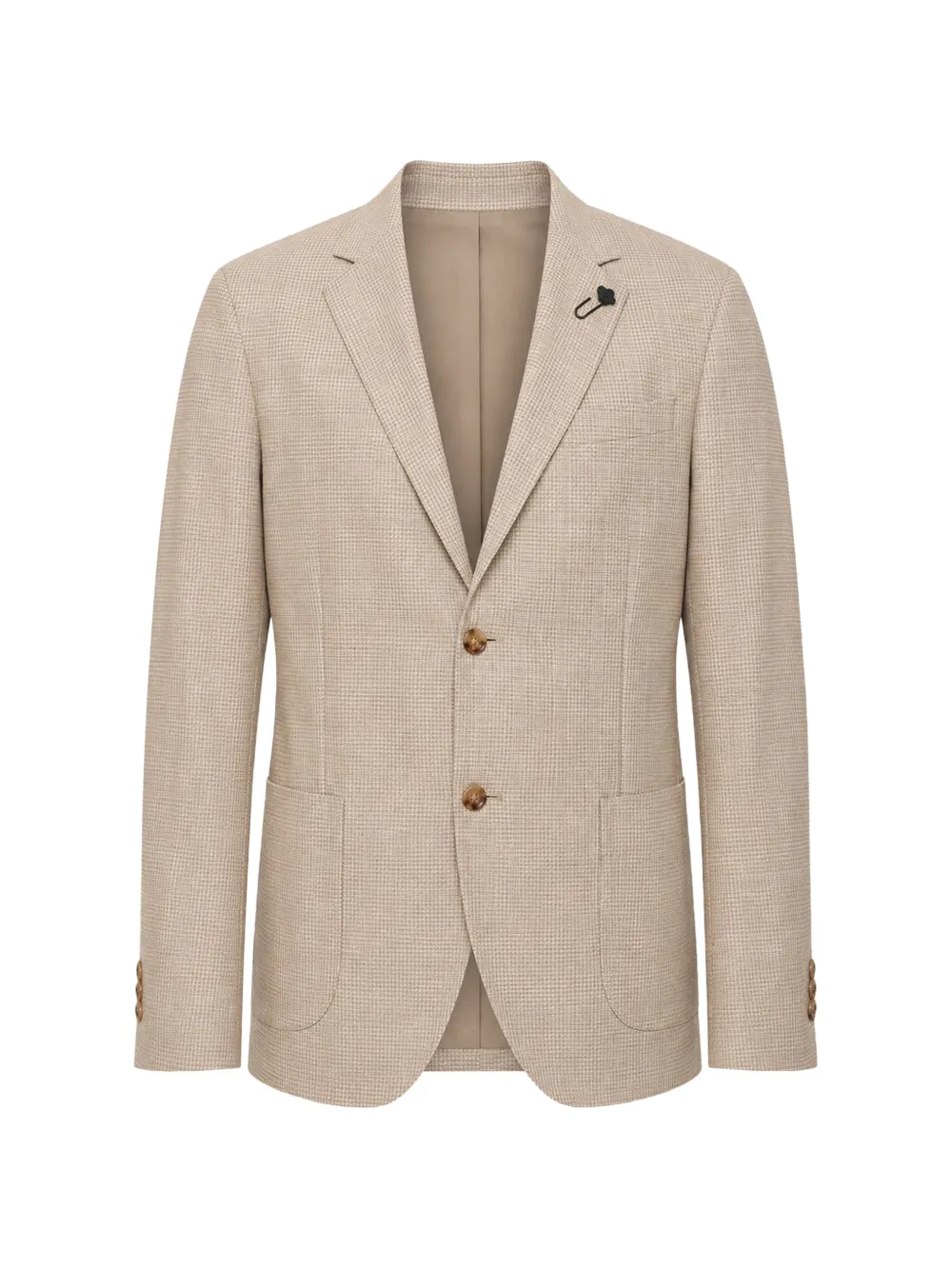 Lardini single-breasted houndstooth blazer - Toni neutri