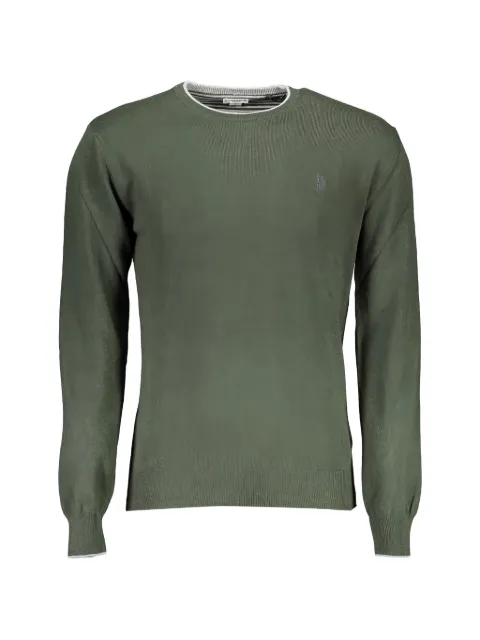 U.S. POLO ASSN. logo-embroidered crew-neck sweater