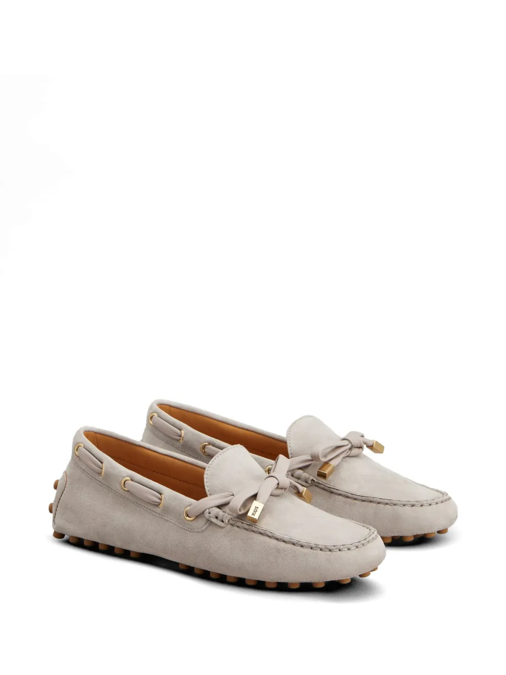 Tod's Gommino bow-detail loafers Beige