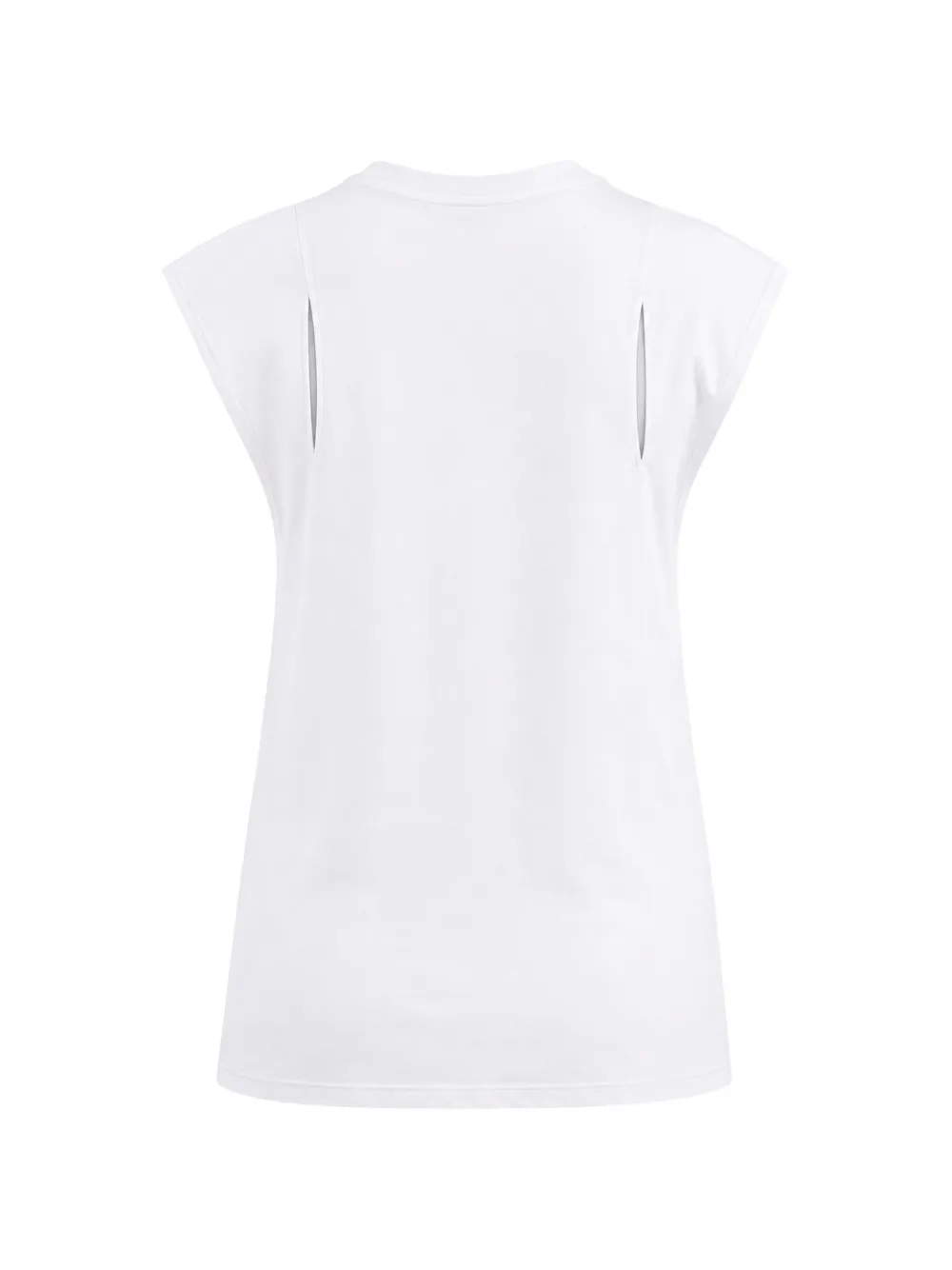 Elisabetta Franchi Uitgesneden mouwloze top Wit