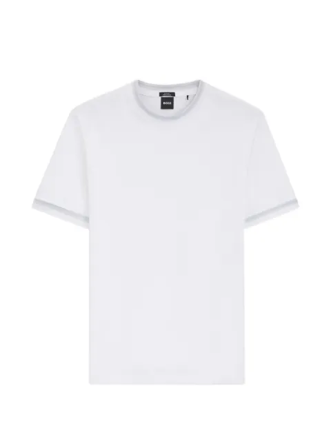 BOSS tipped-trim jersey T-shirt