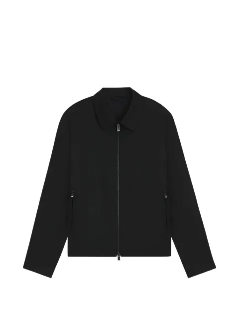 BOSS zip-up wool jacket