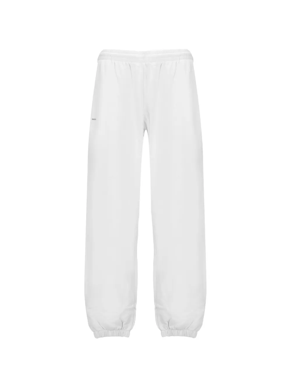 Pangaia elasticated text-print track pants - Bianco