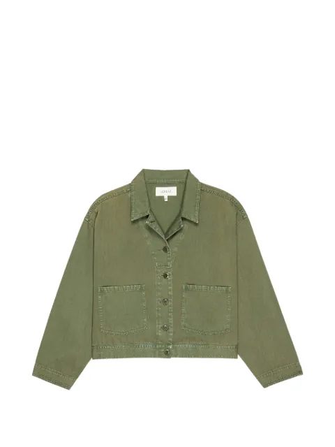 The Great. patch-pocket cropped denim jacket