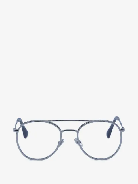 Jimmy Choo double-bridge round-frame glasses