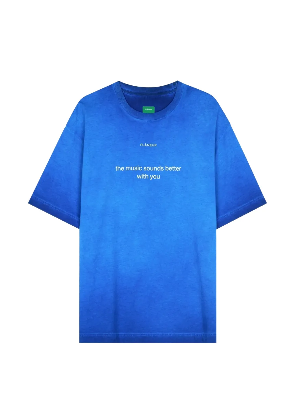 Flâneur Logo-print Washed T-shirt In Blue