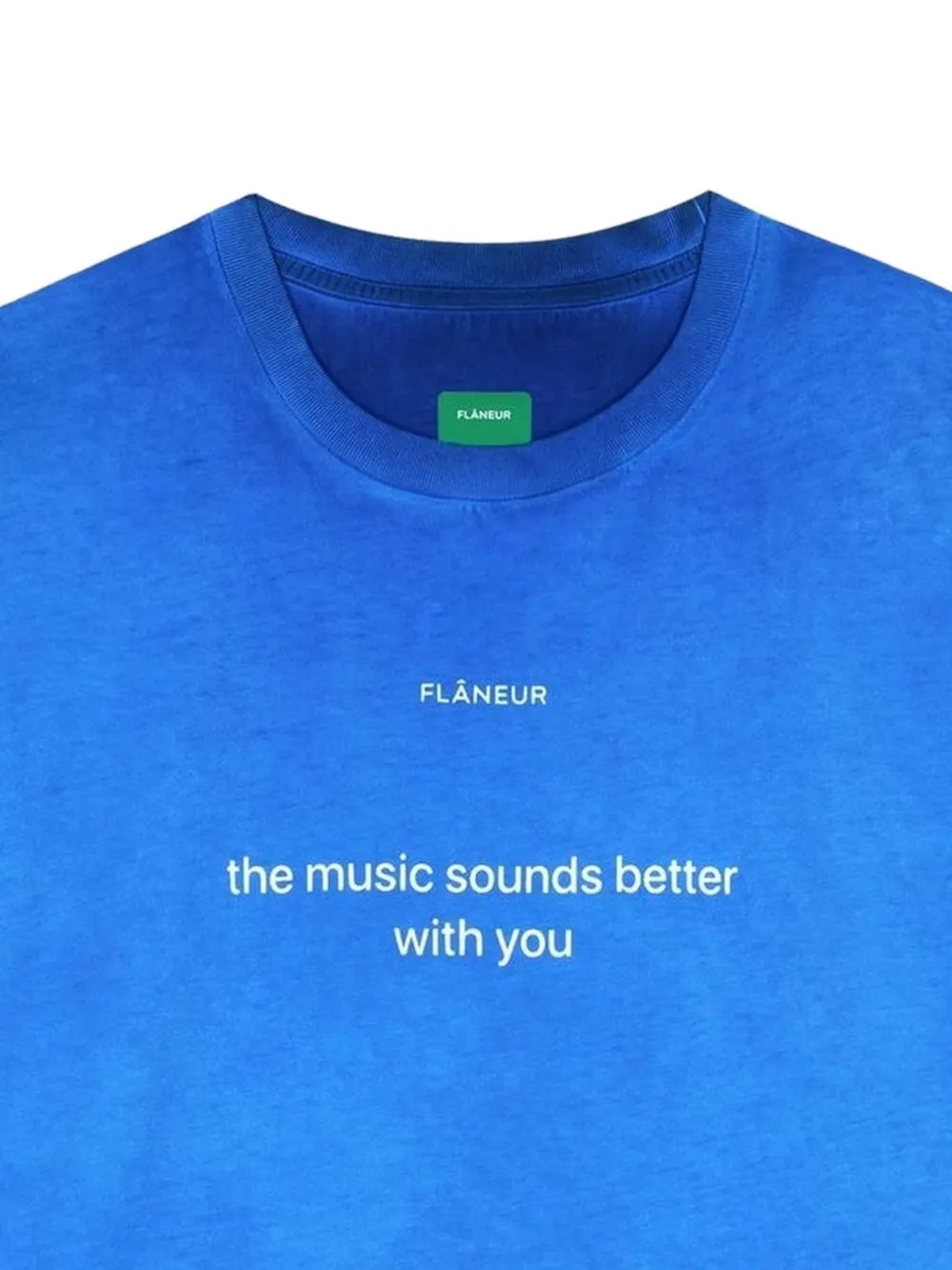 FLÂNEUR T-shirt met logo Blauw