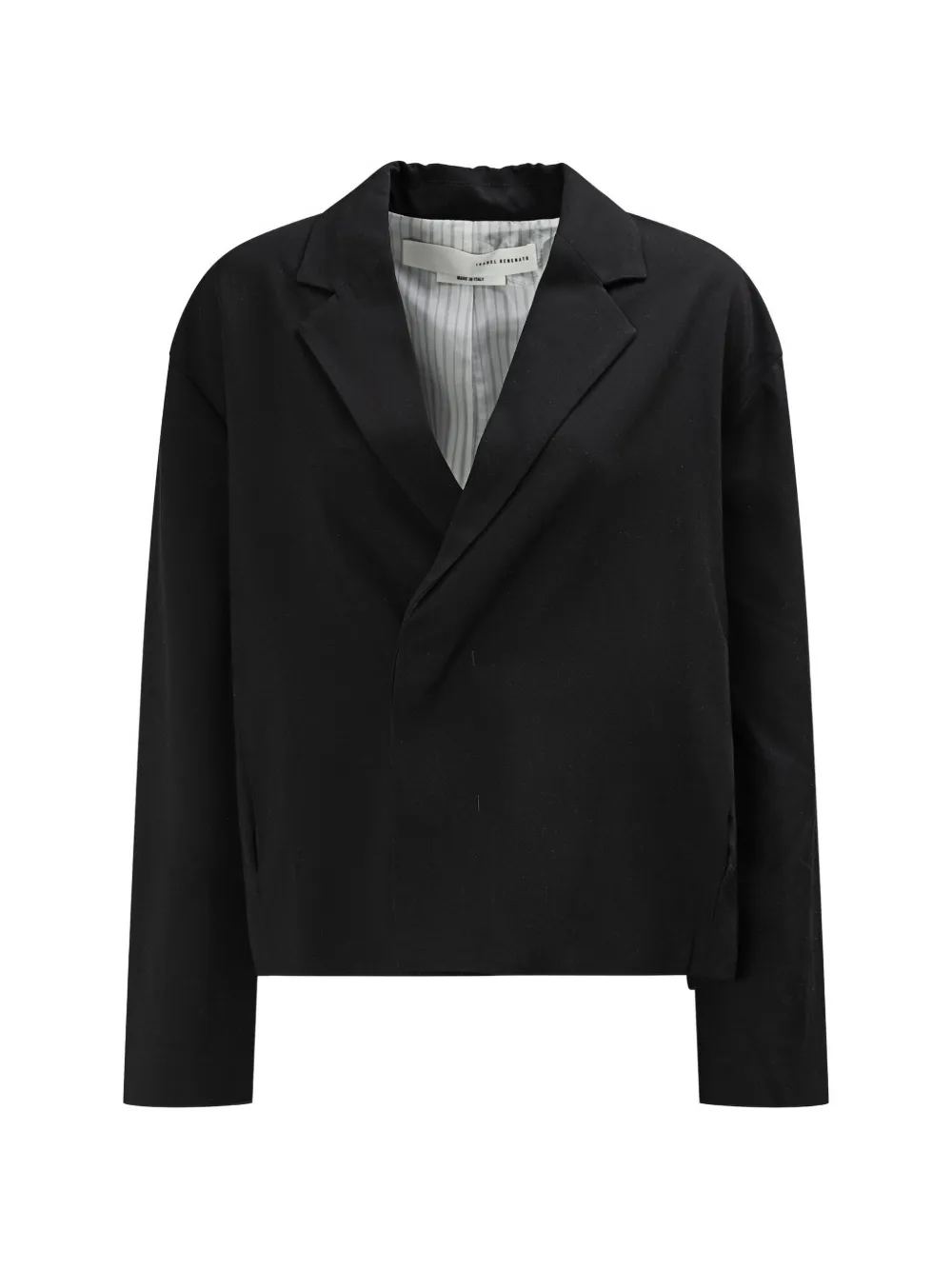 Isabel Benenato notched-lapel button-vent jacket - Black