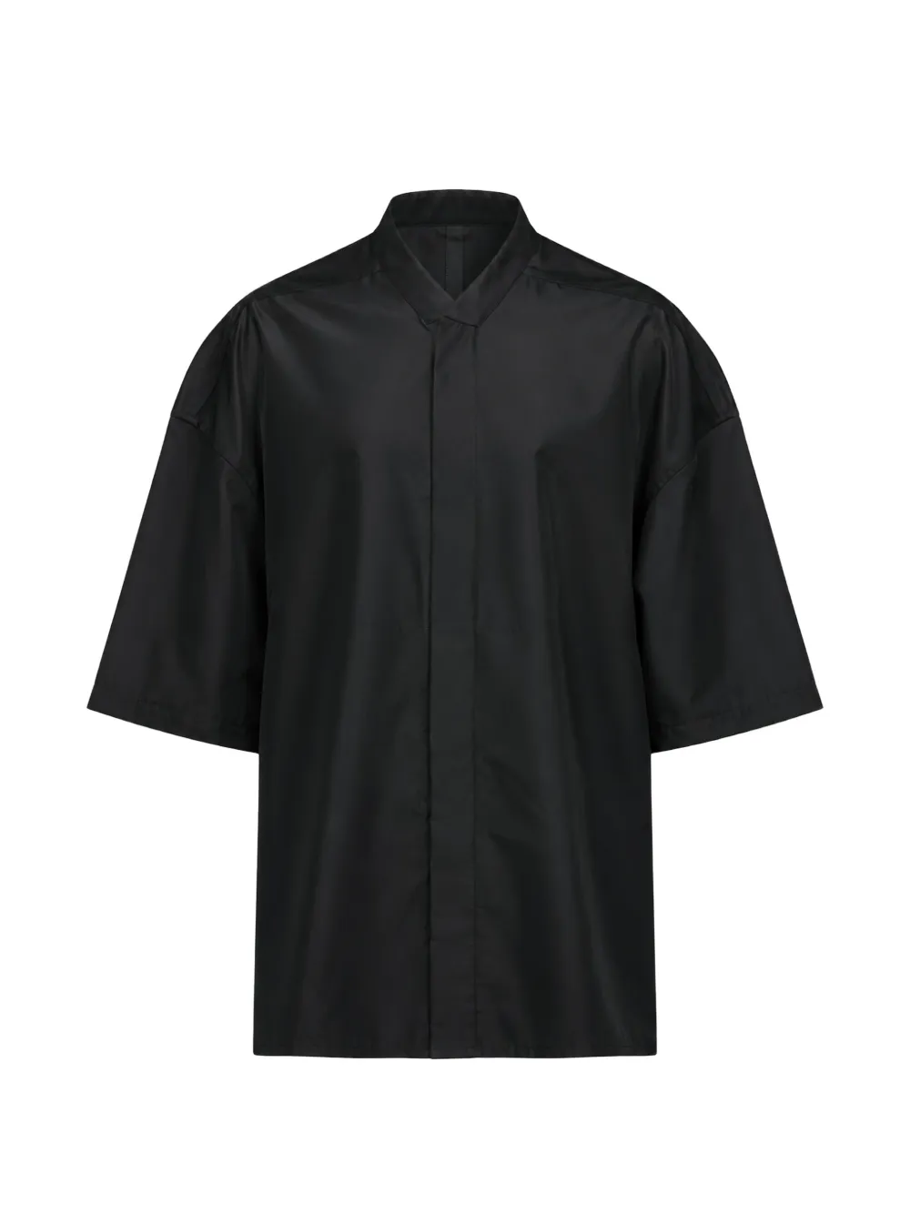 Rick Owens SS Jumbo Faun webbing-strap short-sleeve shirt - Schwarz