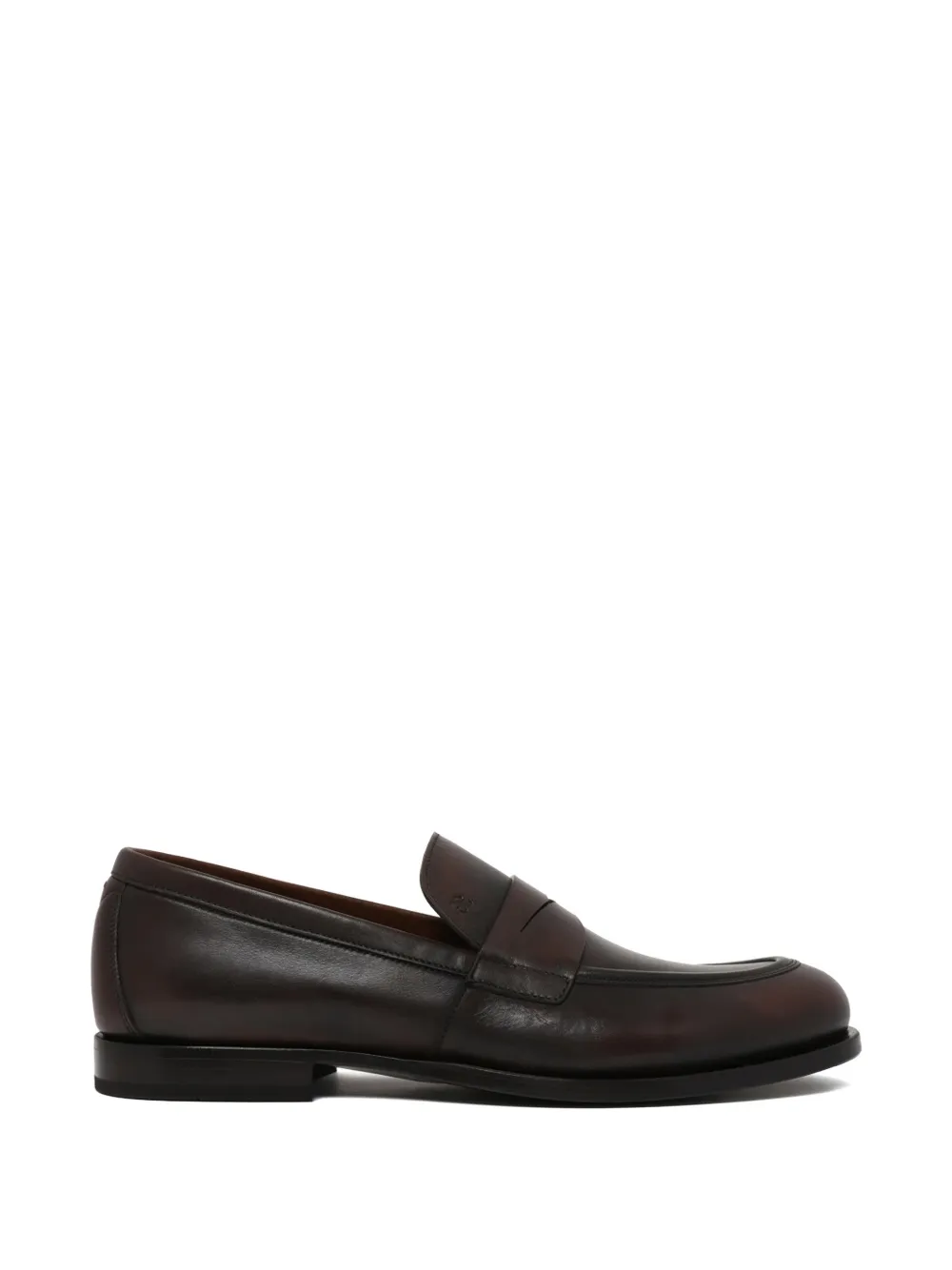 Fabi British penny-slot almond-toe loafers - Schwarz