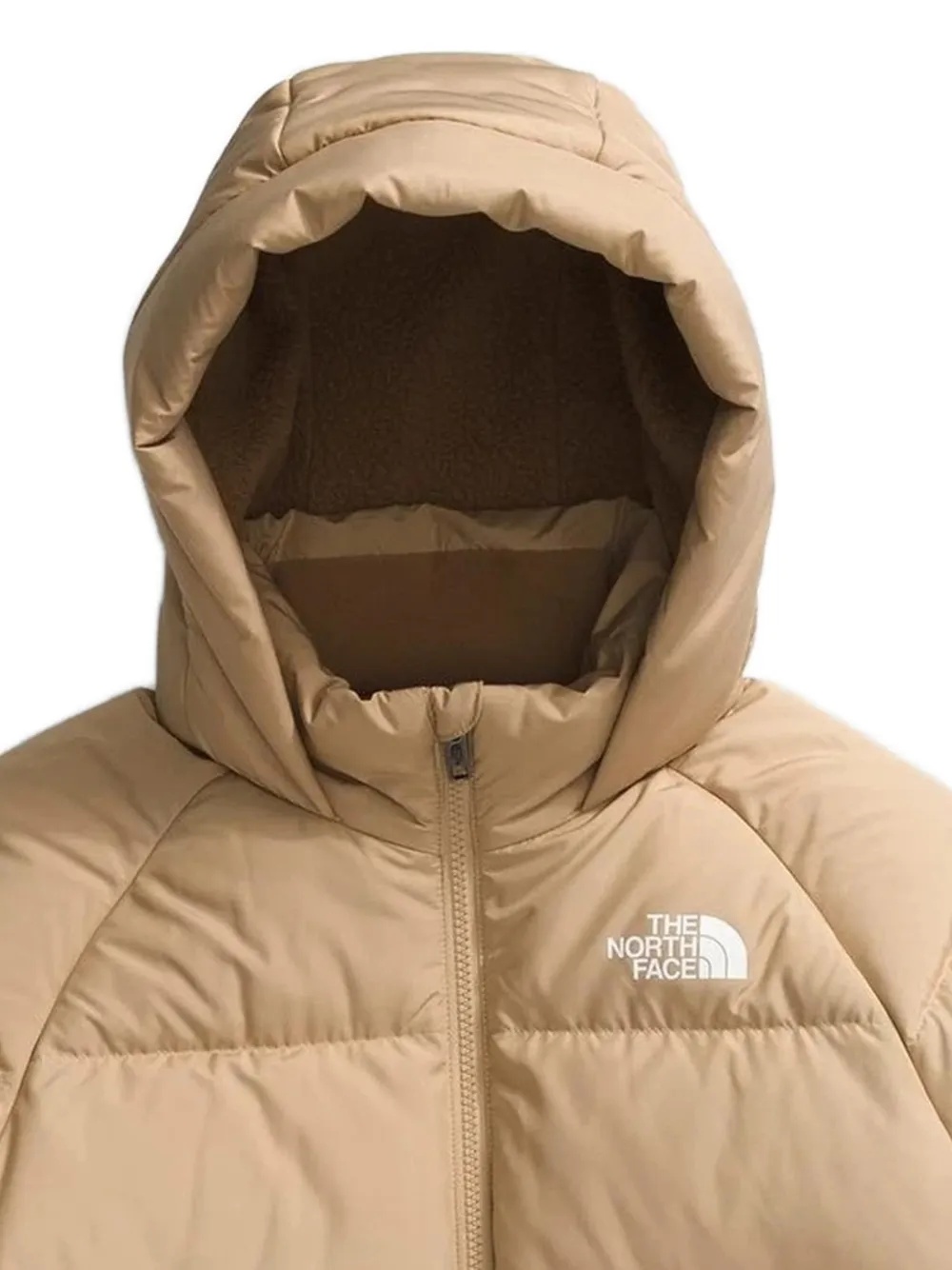The North Face Kids Donzen parka met fleece voering Beige