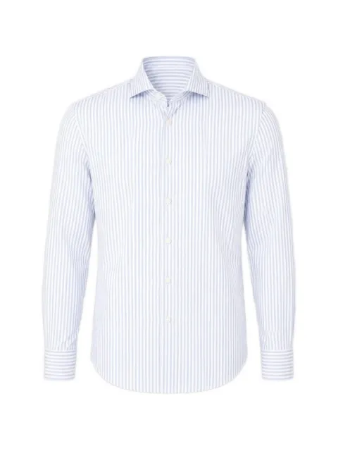 Traiano Milano vertical-stripe long-sleeve shirt