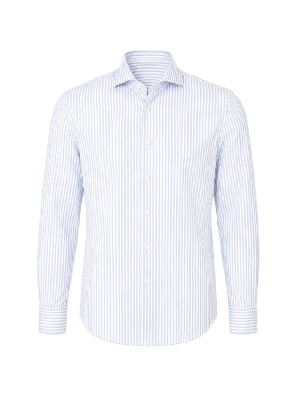 Traiano Milano vertical-stripe long-sleeve shirt - Blu