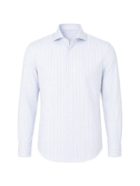 Traiano Milano vertical-stripe long-sleeve shirt