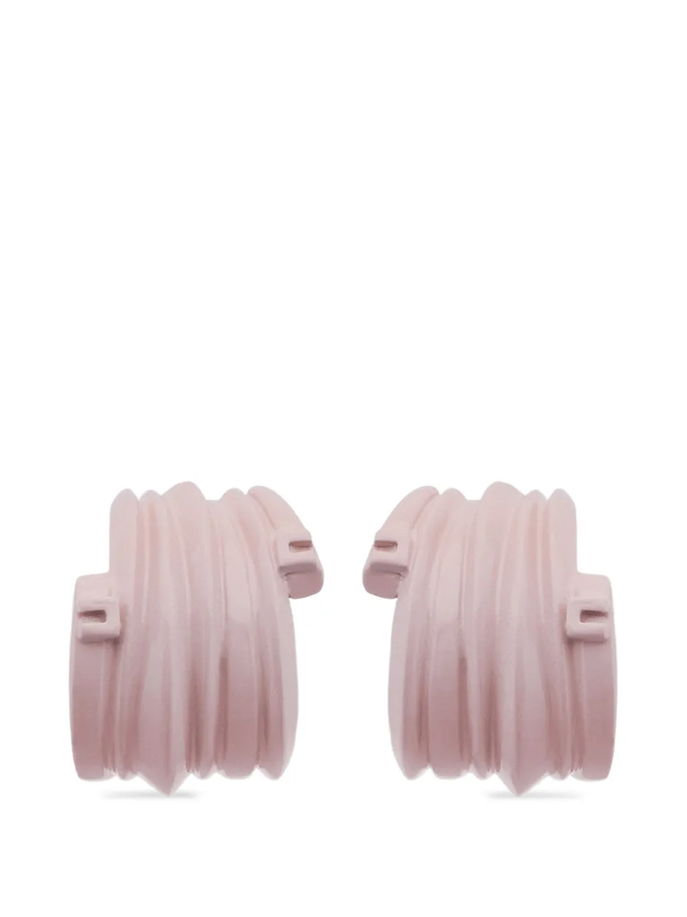 Elisabetta Franchi spiral-design embossed earrings - Rosa