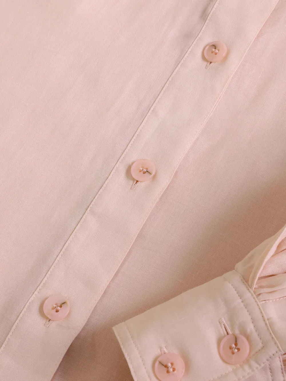 ZIMMERMANN Blouse met ballonmouwen en hoge hals Roze