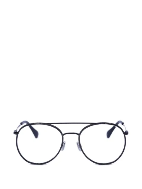 Jimmy Choo round-frame double-bridge glasses