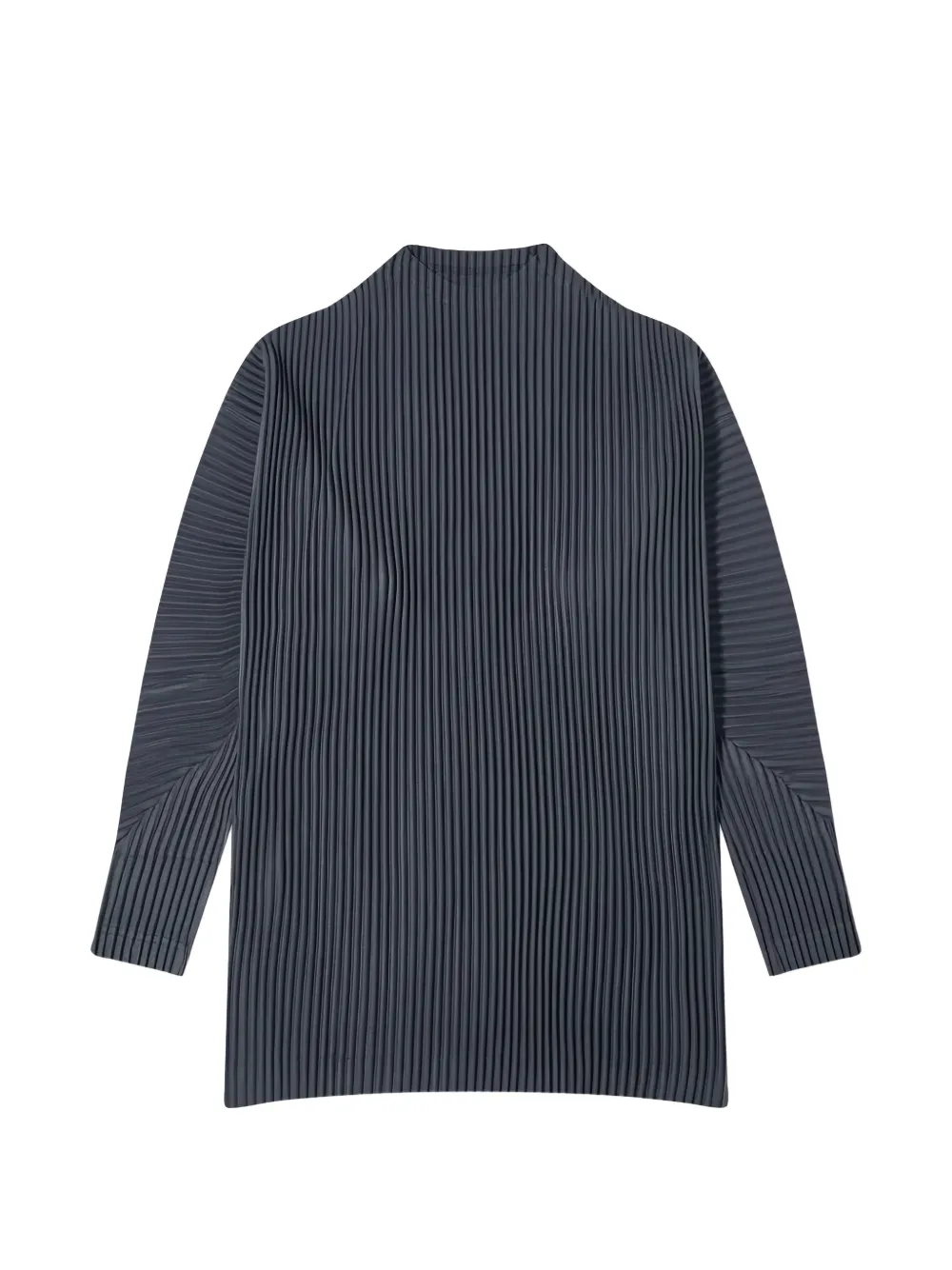 Homme Plissé Issey Miyake plissé-effect long-sleeve T-shirt - Grigio