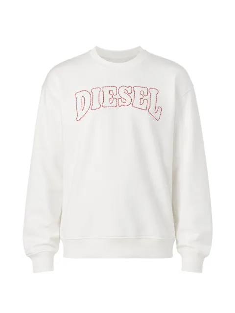 Diesel logo-embroidered crew-neck sweatshirt