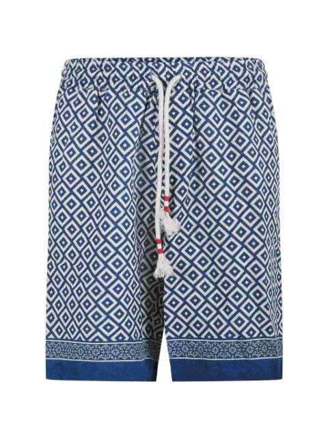 MC2 Saint Barth geometric-print drawstring shorts