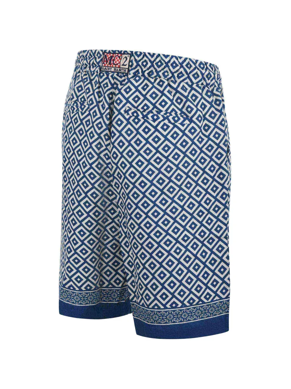 MC2 Saint Barth Zwembroek met geometrische print Blauw