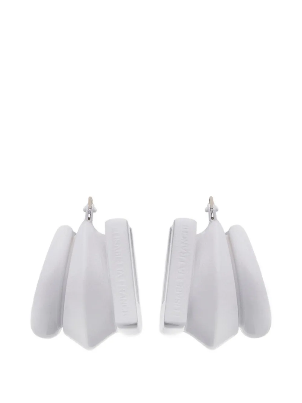 Elisabetta Franchi wrap-around geometric earrings - Argento