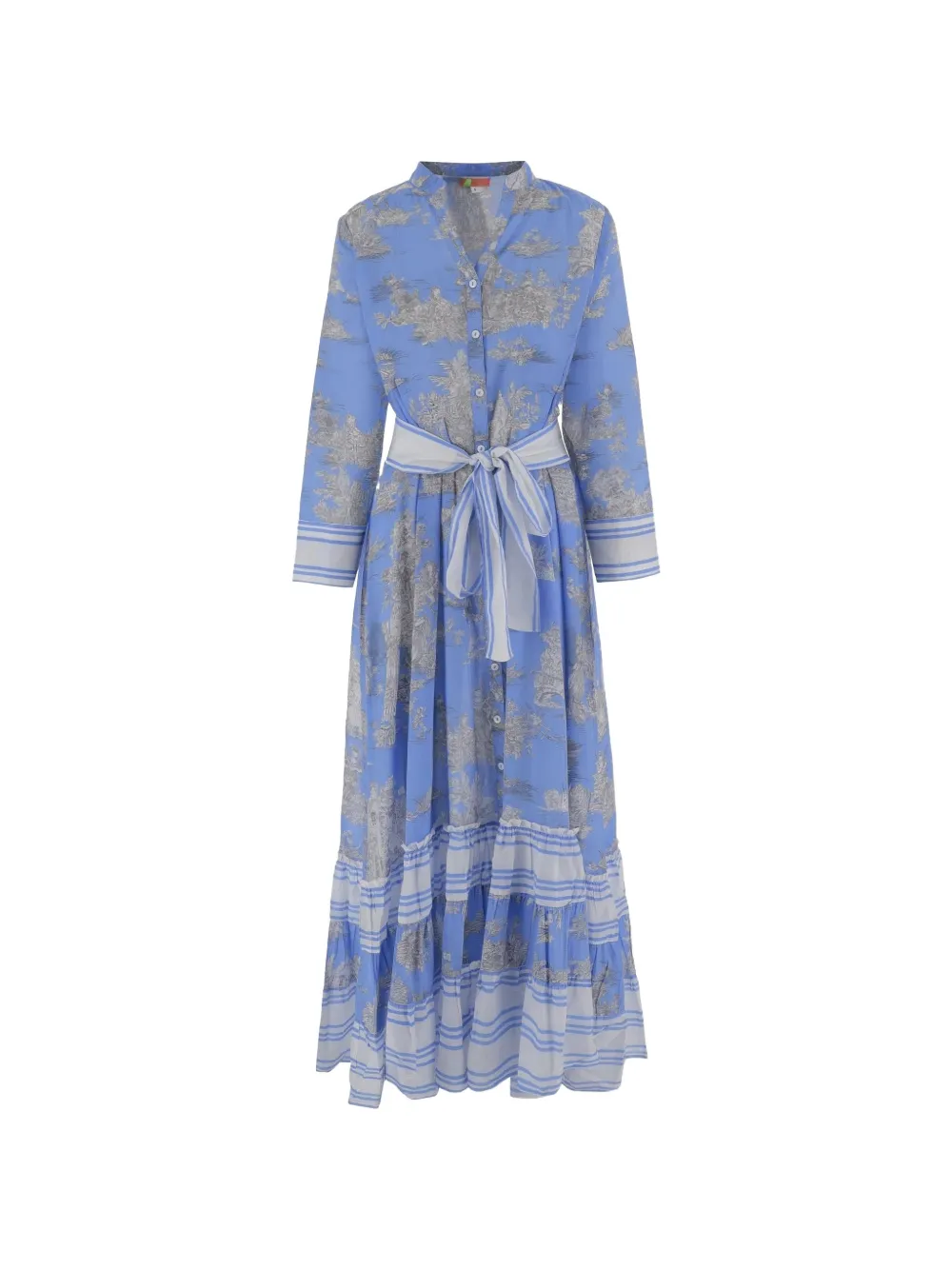 PEP'S floral-print ruffled dress - Blu