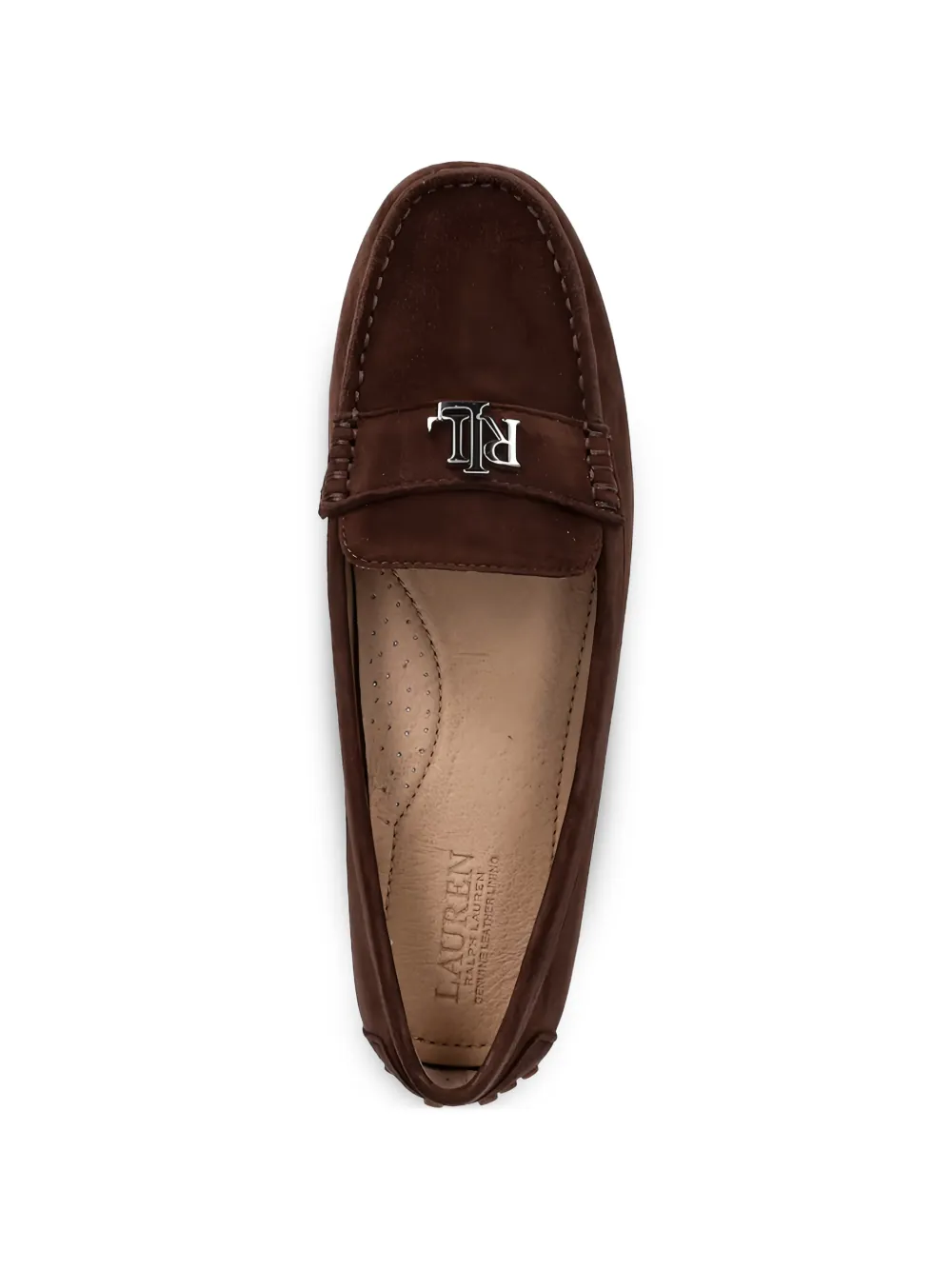 Lauren Ralph Lauren logo-plaque suede loafers Bruin