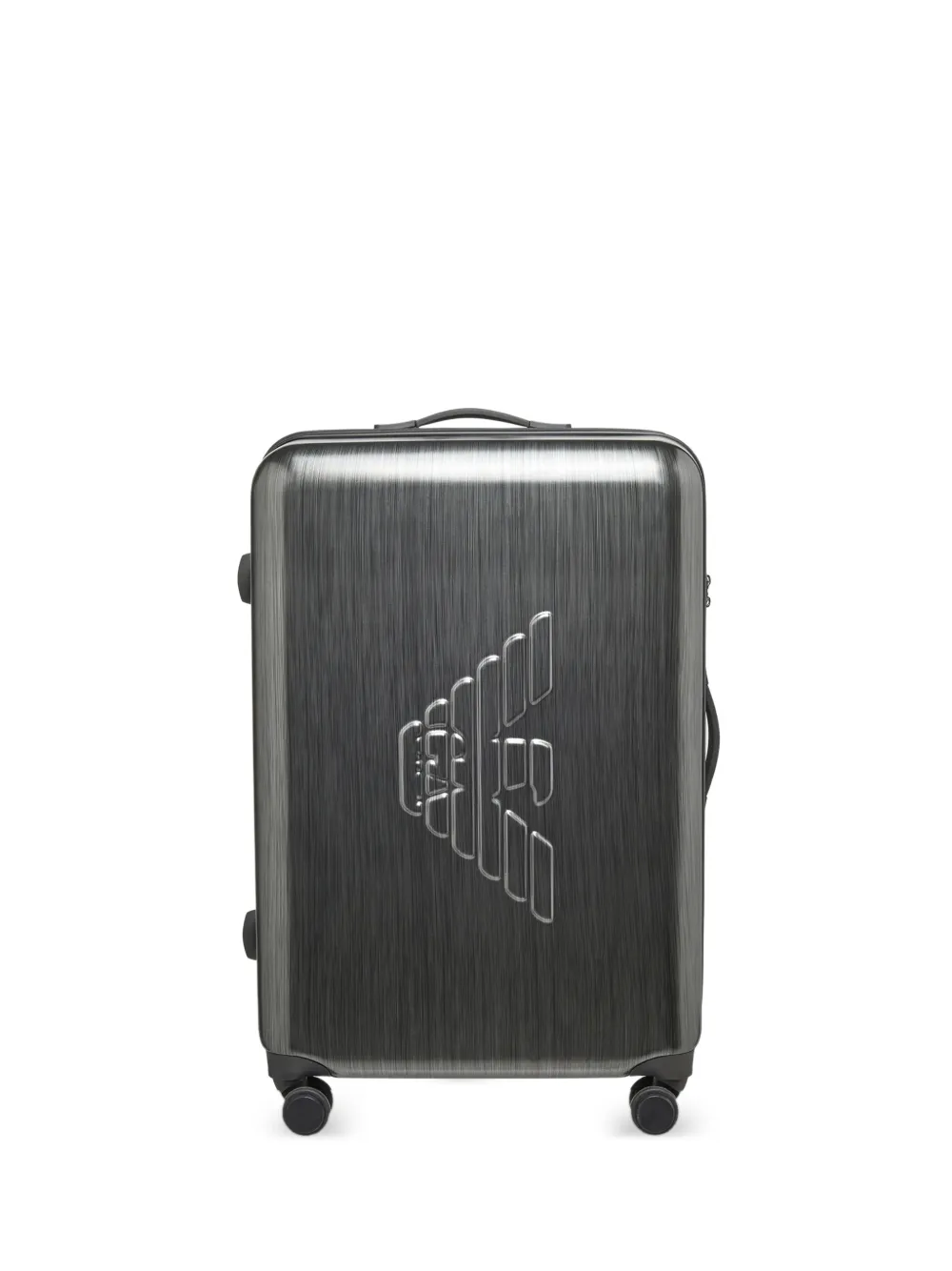 Emporio Armani logo-embossed suitcase - Grigio