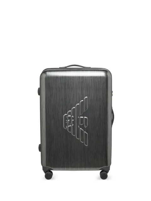 Emporio Armani logo-embossed suitcase