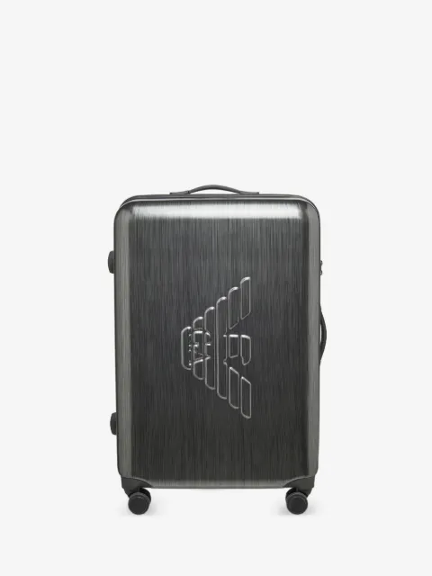 Emporio Armani logo-embossed suitcase