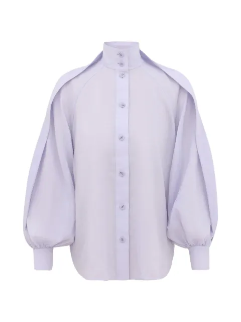 ZIMMERMANN balloon-sleeve high-neck blouse