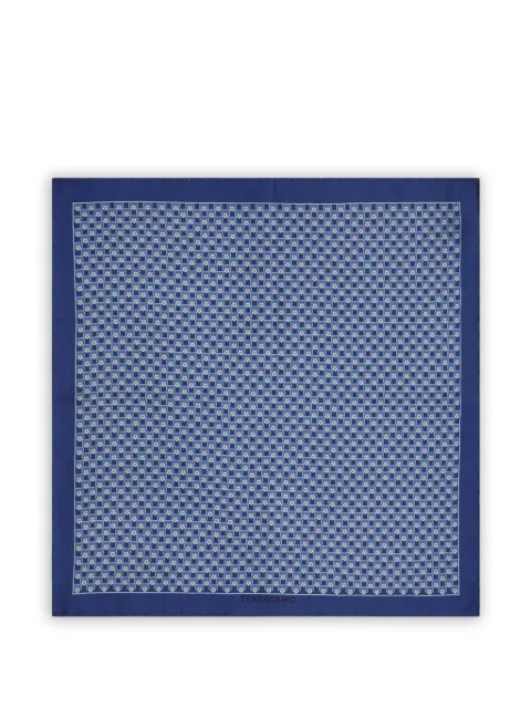 Ferragamo Tournament-print silk pocket square
