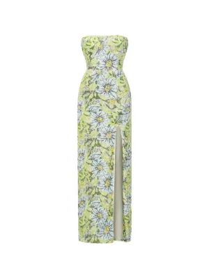 bronx and banco midi dress Bronx Banco Saba Embroidered Mesh Midi-Dress