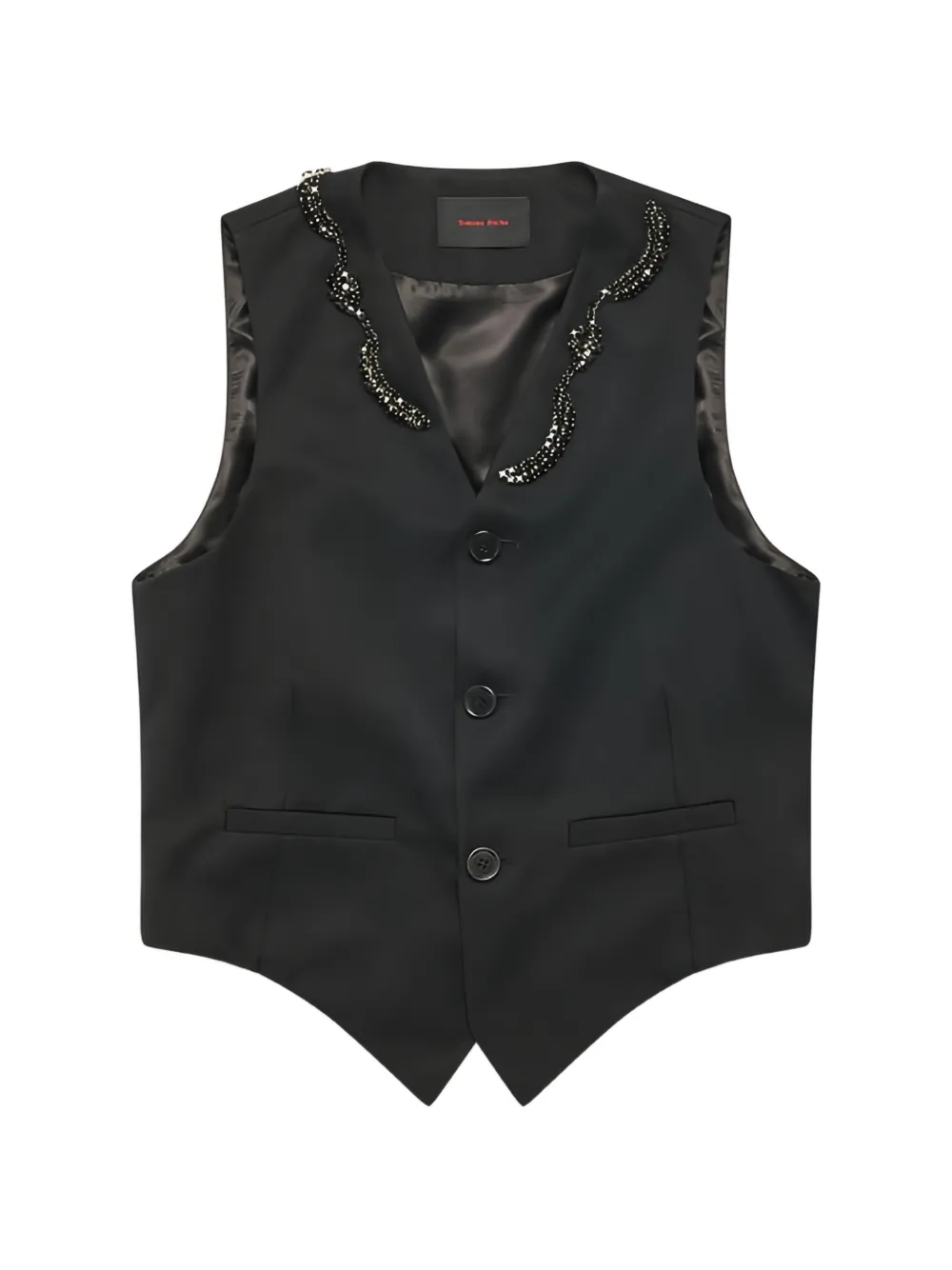 Simone Rocha embellished waistcoat - Black