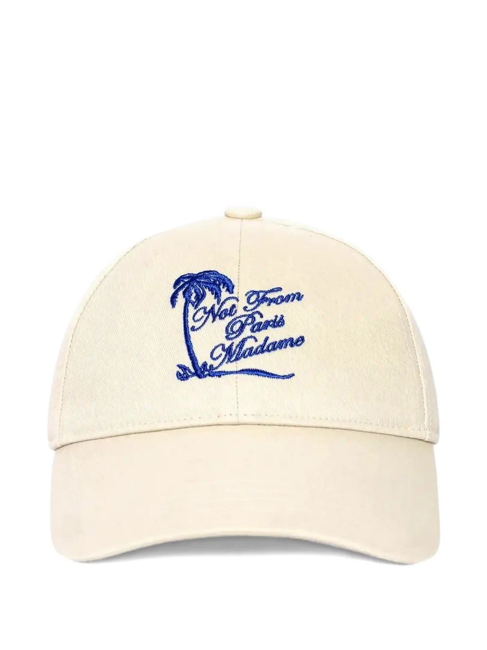 Drôle De Monsieur palm-tree-embroidered slogan-print cap - Toni neutri