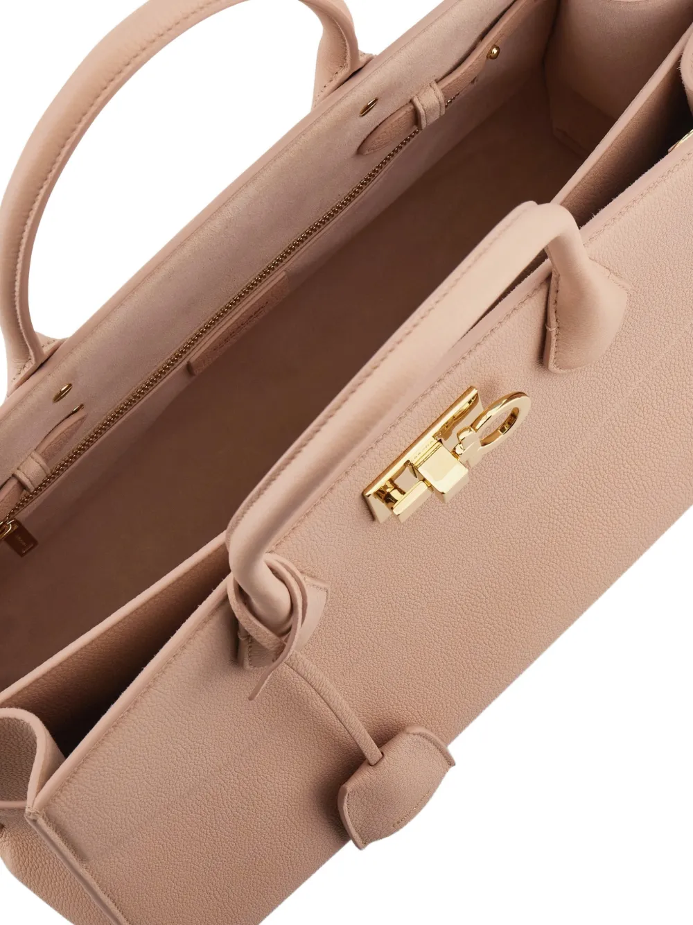 Ferragamo L Studio Soft shopper Beige