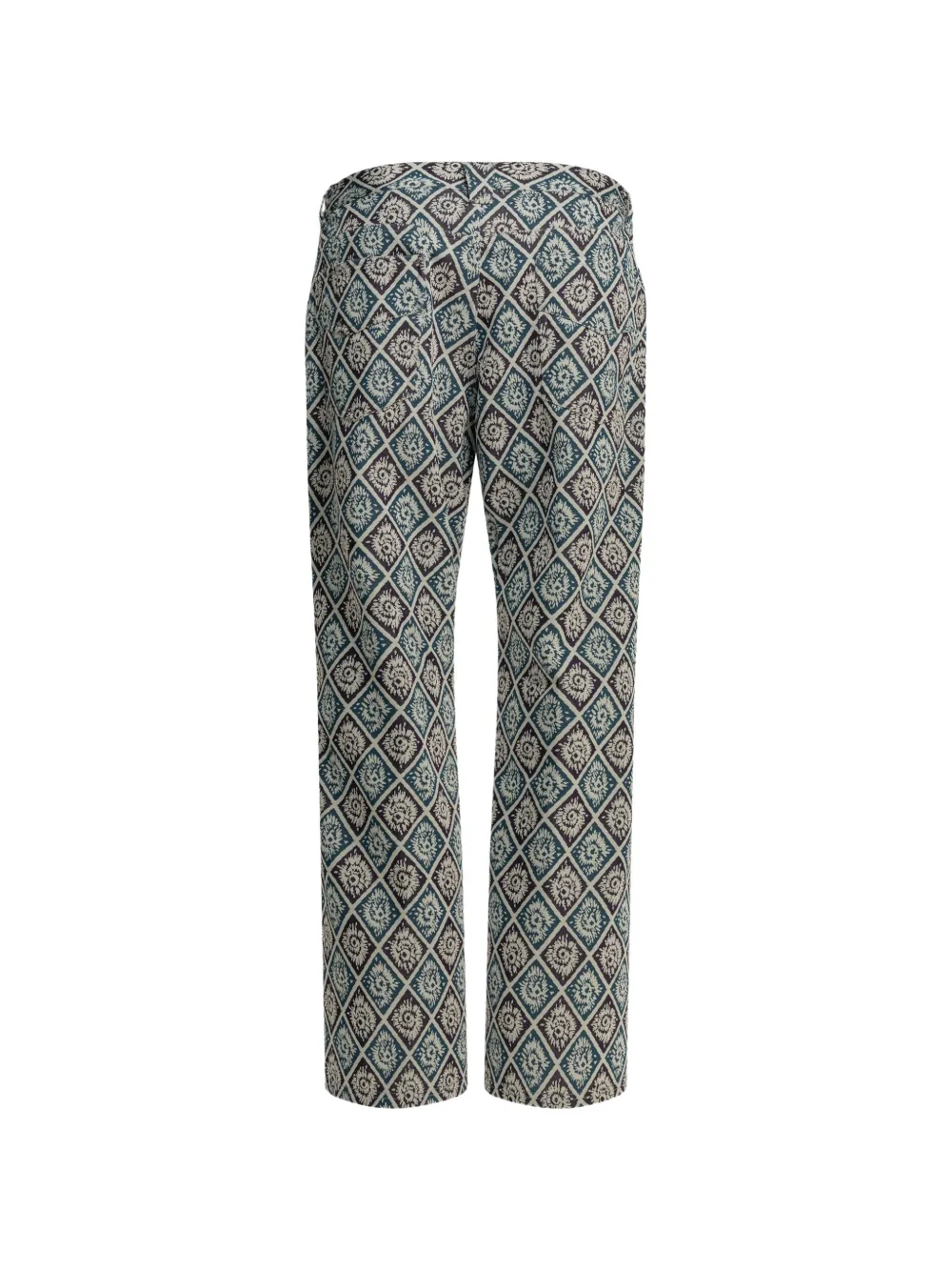 Needles Broek met geometrisch patroon Beige