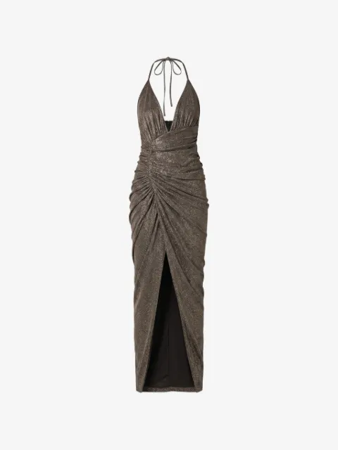 Alexandre Vauthier ruched halterneck dress