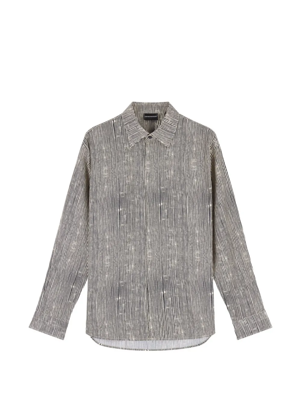 Emporio Armani vertical-stripe shirt - Toni neutri