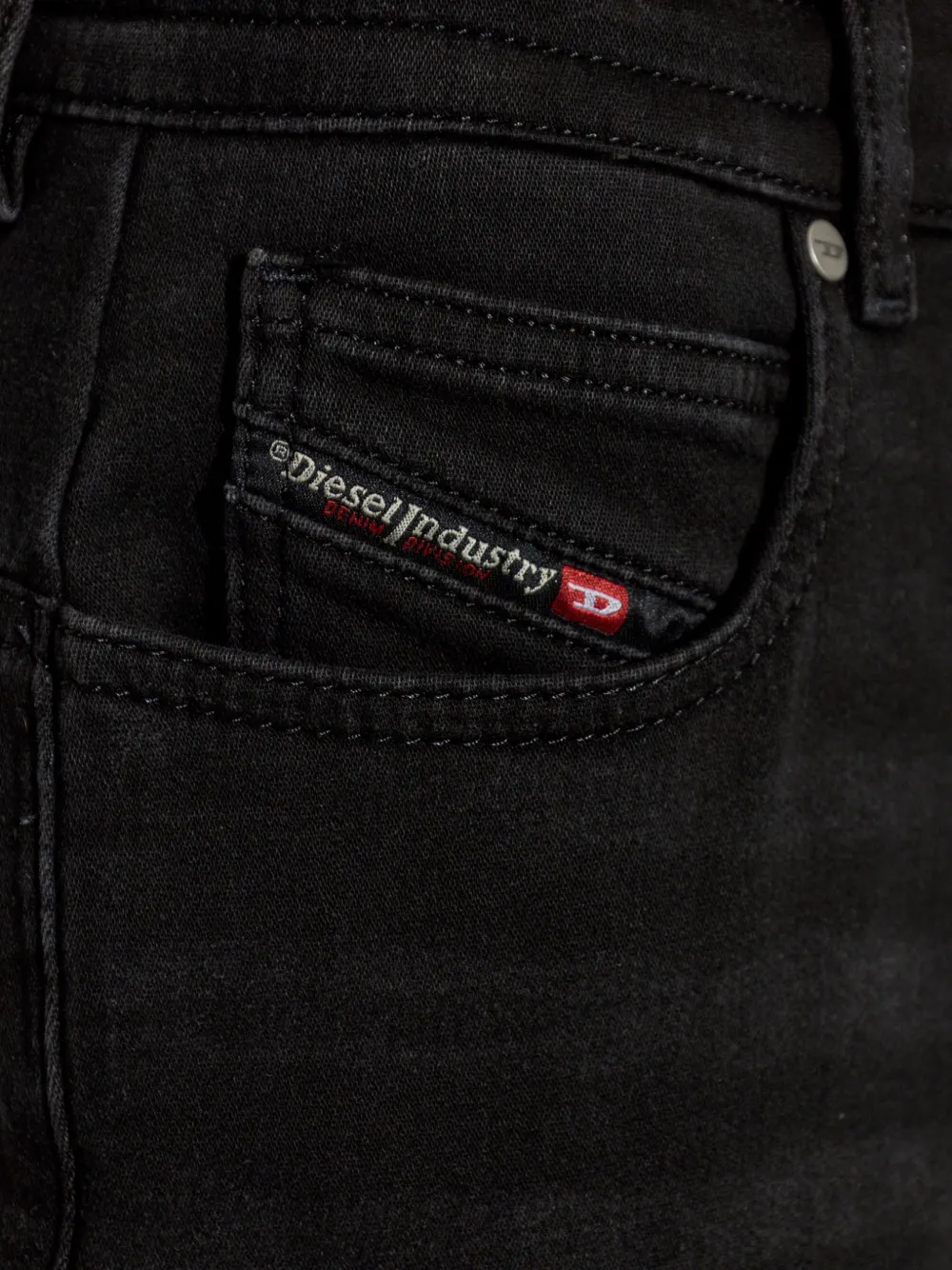 Diesel Meel Jogg jeans met trekkoord Zwart